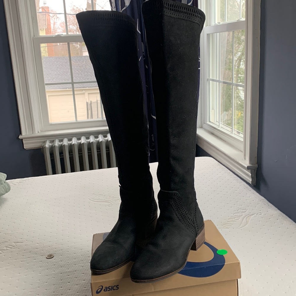 Vince Camuto over the knee boots in black. Size 8 1/2